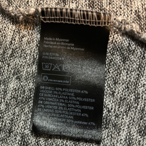 H & M Divided Heather Gray Women's Cardigan with Side Slits - Picture 4 of 5
